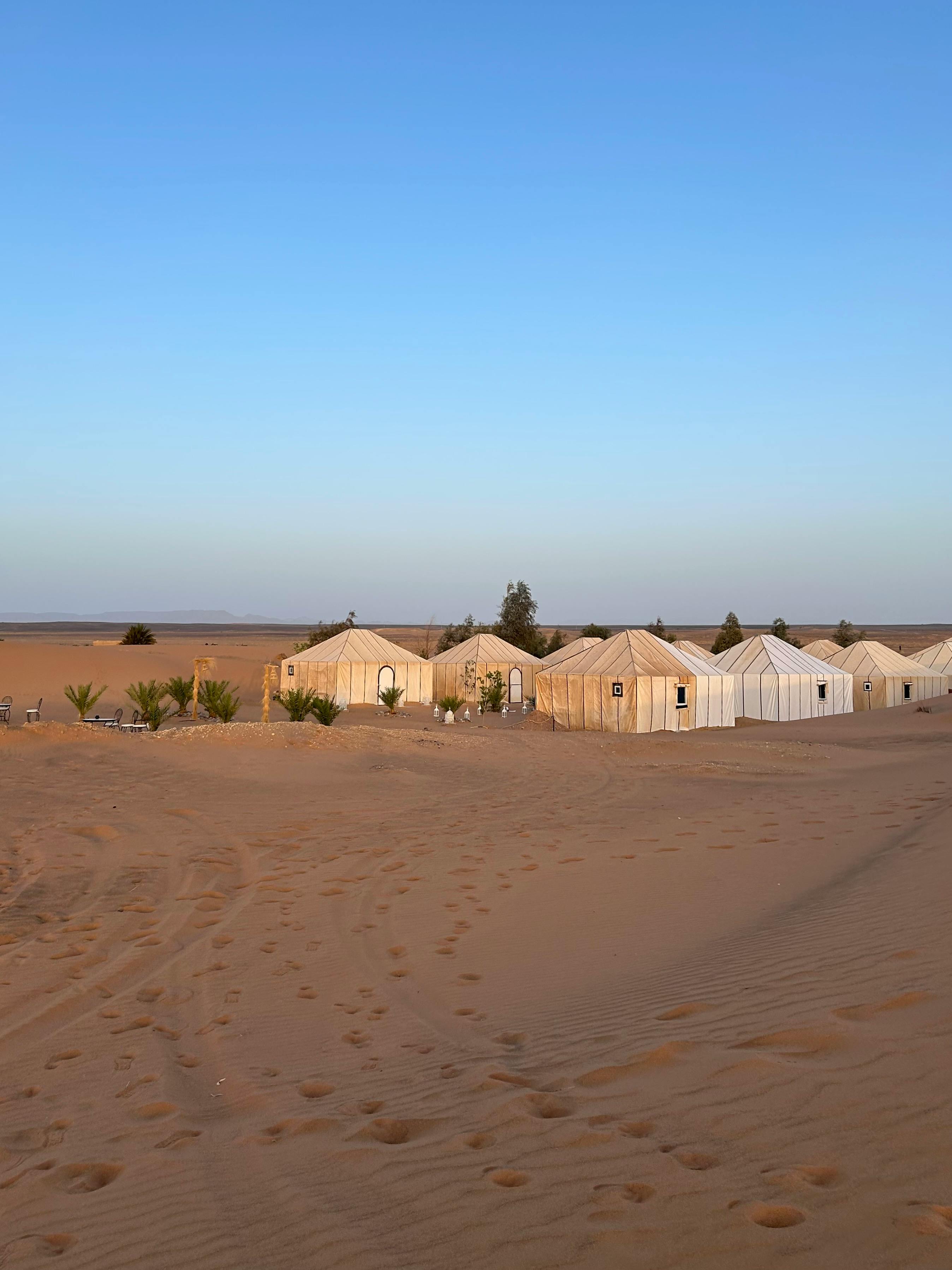 Desert camp at Erg Chebbi, Merzouga, Morocco